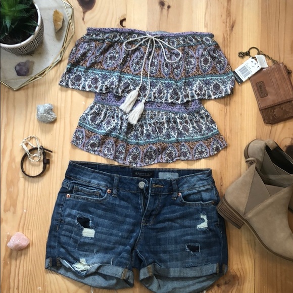 Boho floral tube top - Picture 4 of 4